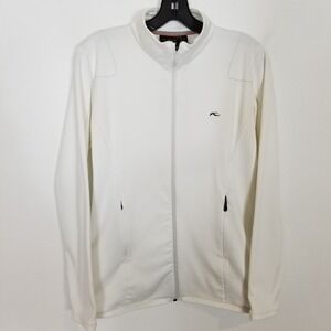Kjus Womens  Full Zip Midlayer Jacket Sz EU 40 / US 10 / L White Athletic Track